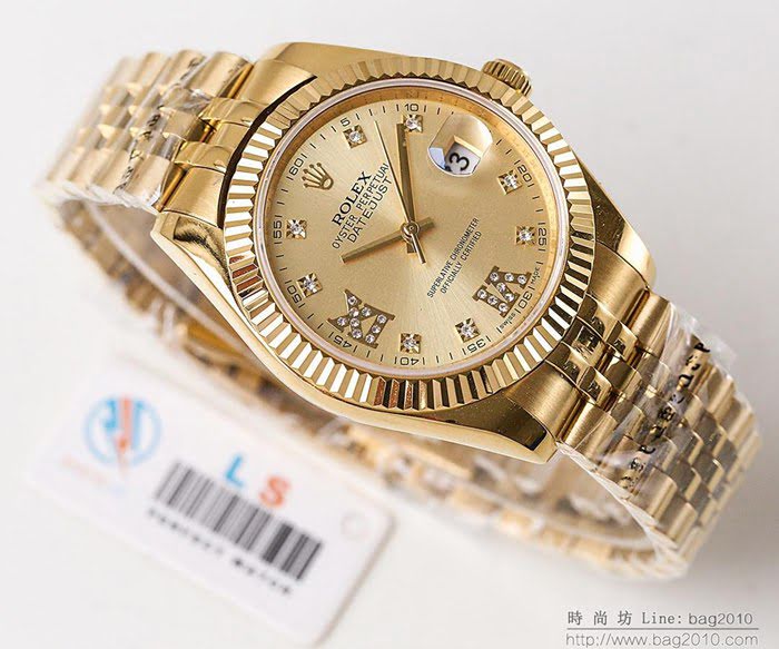 ROLEX勞力士 日誌月相型 904蠔式鋼 18k微納米電鍍金 五珠帶 三度防水性能 全自動進口機械男表  wssb5063